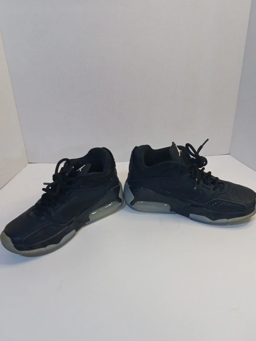 Jordan Kids Black Sneakers with White Jumpman Logo